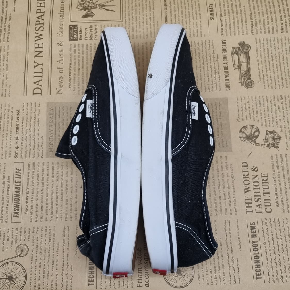 반스 어센틱 블랙 남성스니커즈270  상품이미지5