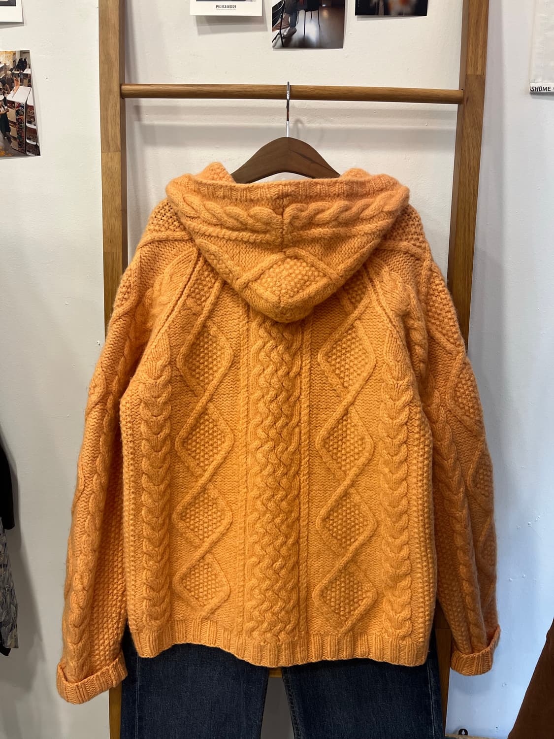 핸드메이드 니트 후드집업 상품이미지2