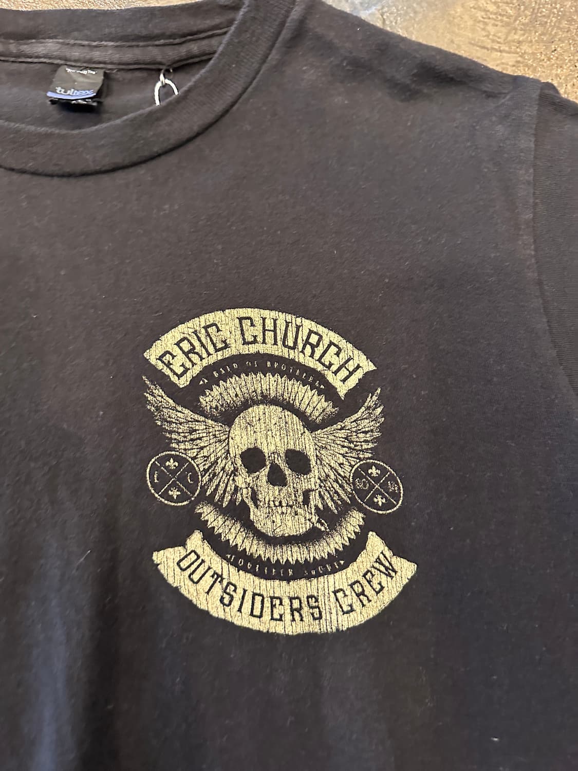 Tultex 빈티지 에릭처치 아웃사이더 반팔티 S 상품이미지3