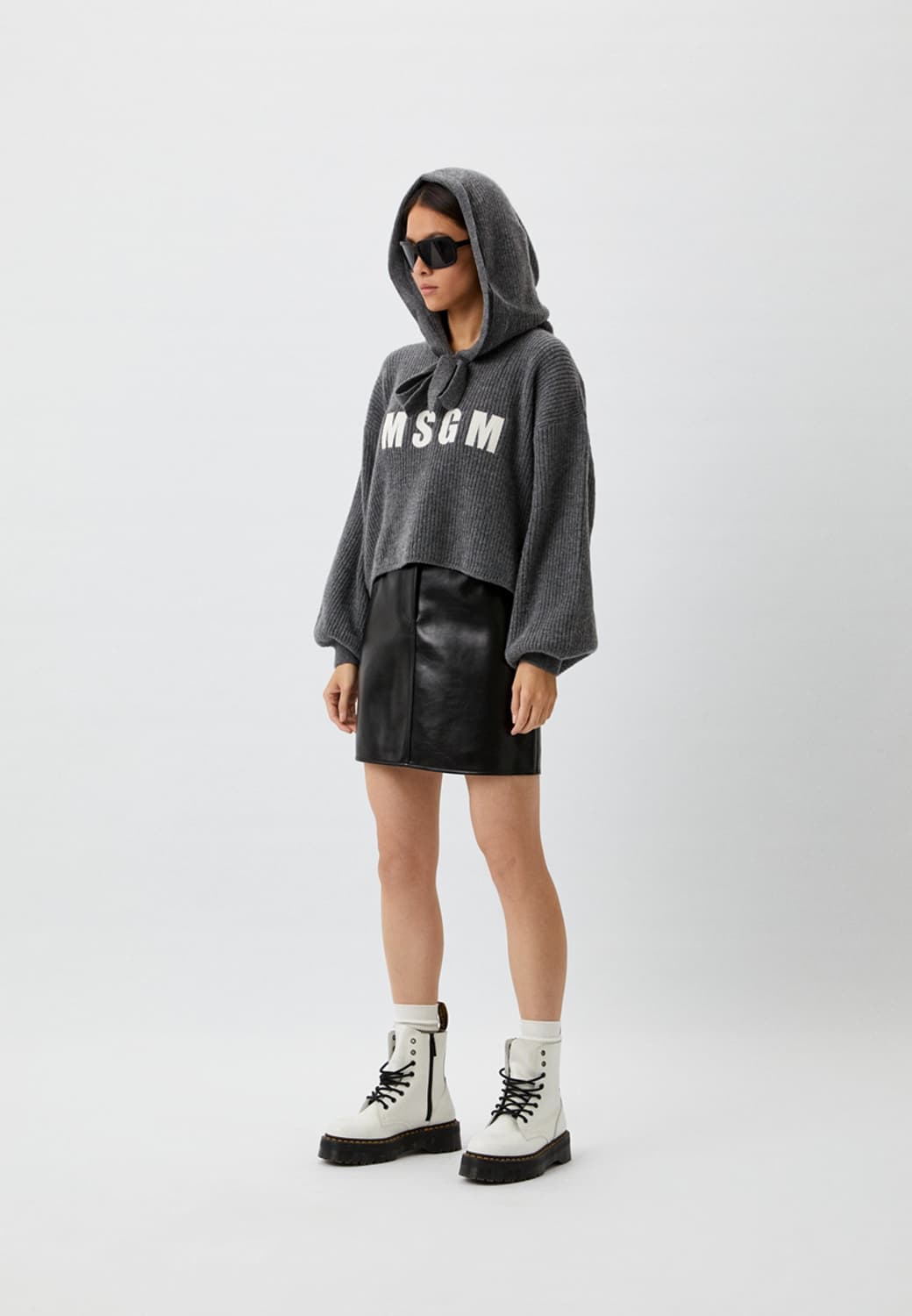 S) MSGM 울 캐시미어 니트 후드 상품이미지8