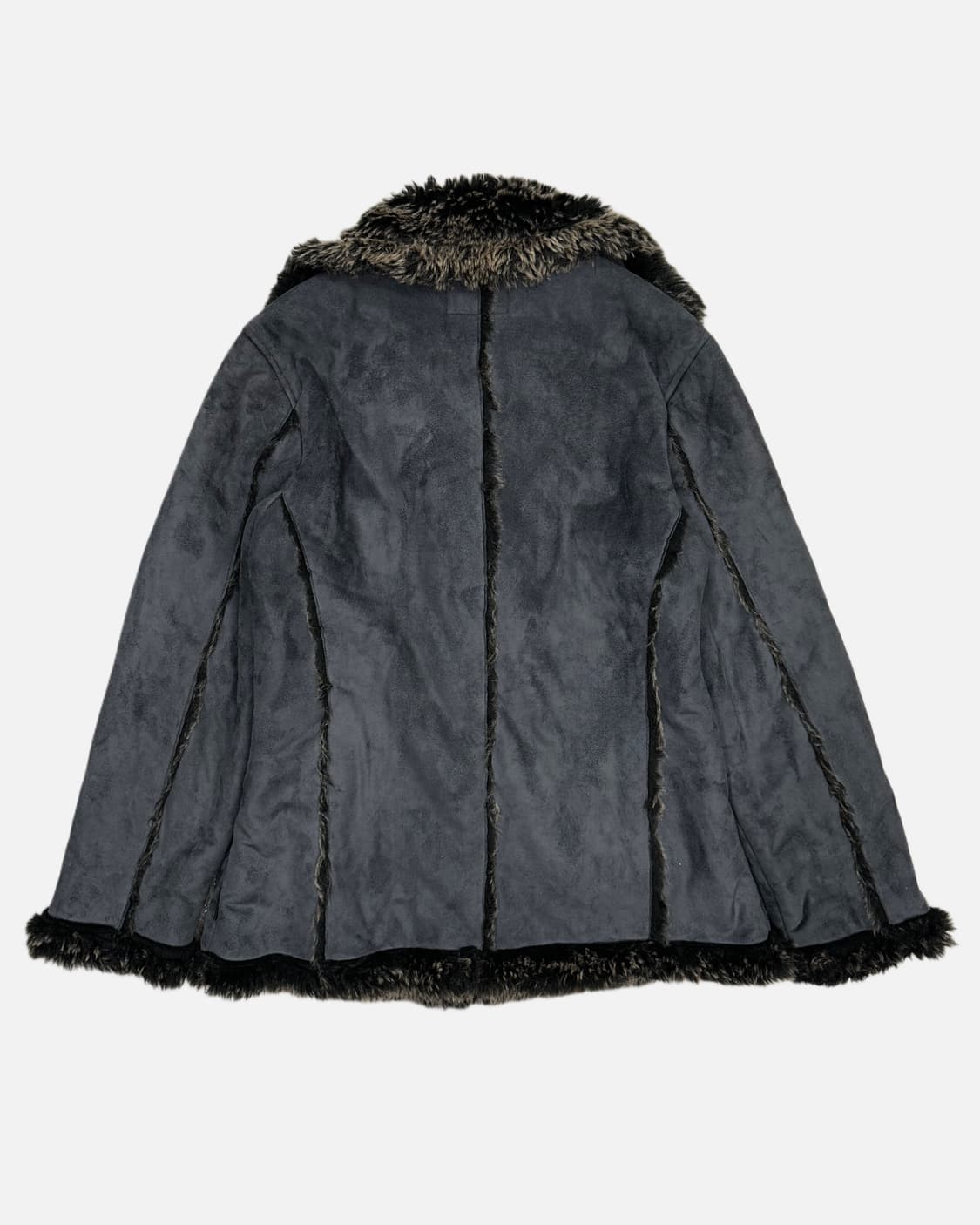 OUT REEF charcoal fur shearling jacket 상품이미지6