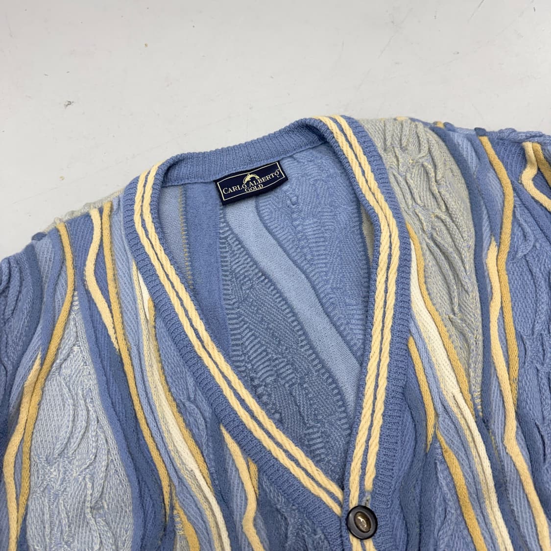 JPN 제팬 쿠지맛 케이블 니트 가디건 상품이미지3