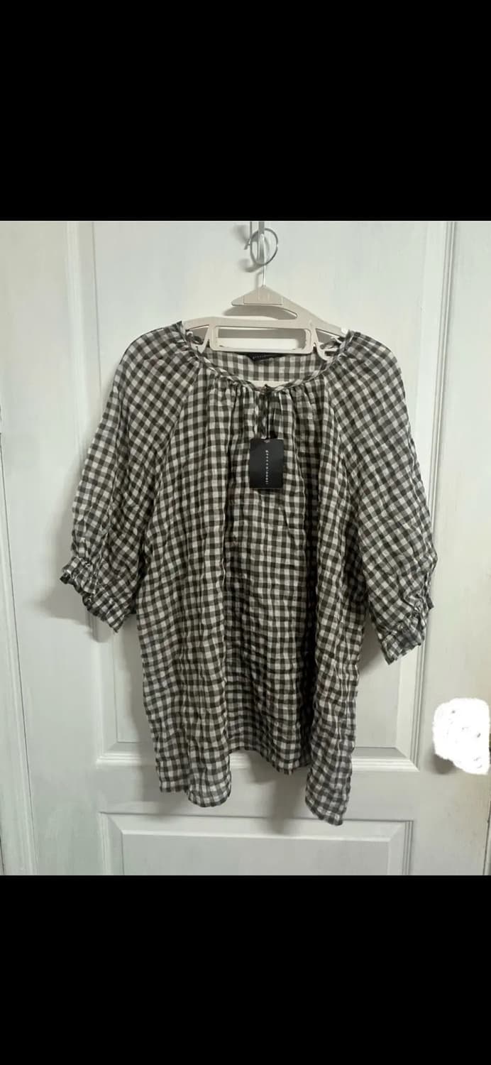 브라운 모리걸 블라우스 상품이미지1