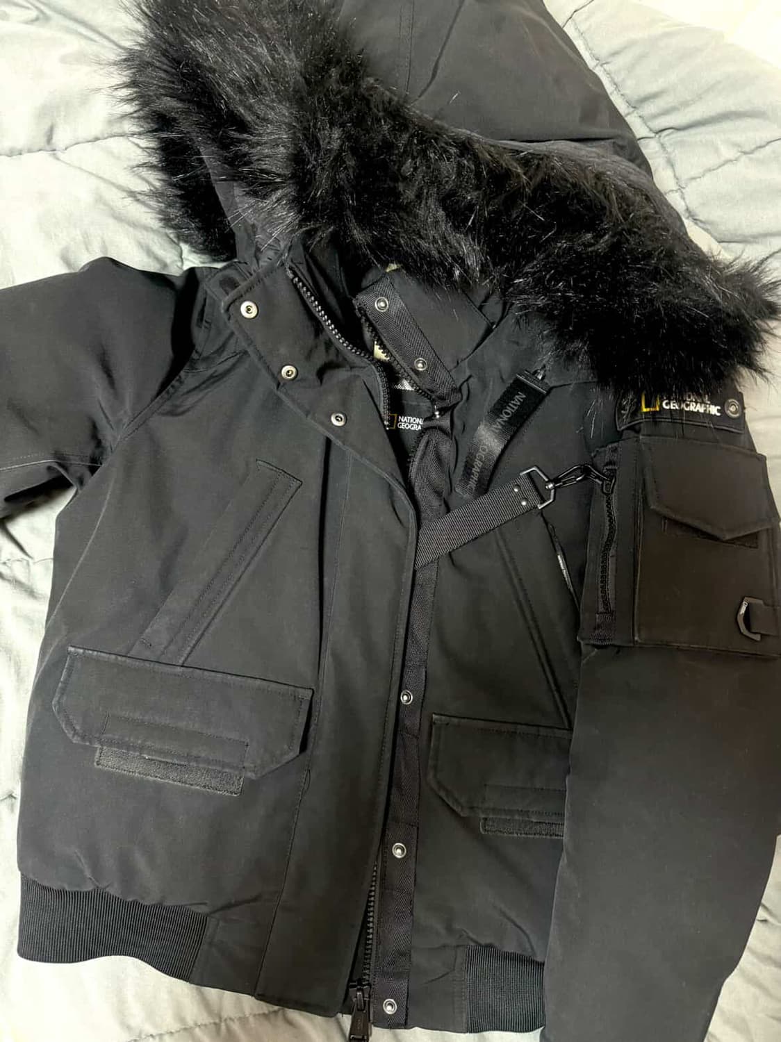 내셔널 지오그래픽 타루가 숏패딩 블랙 xs 상품이미지3