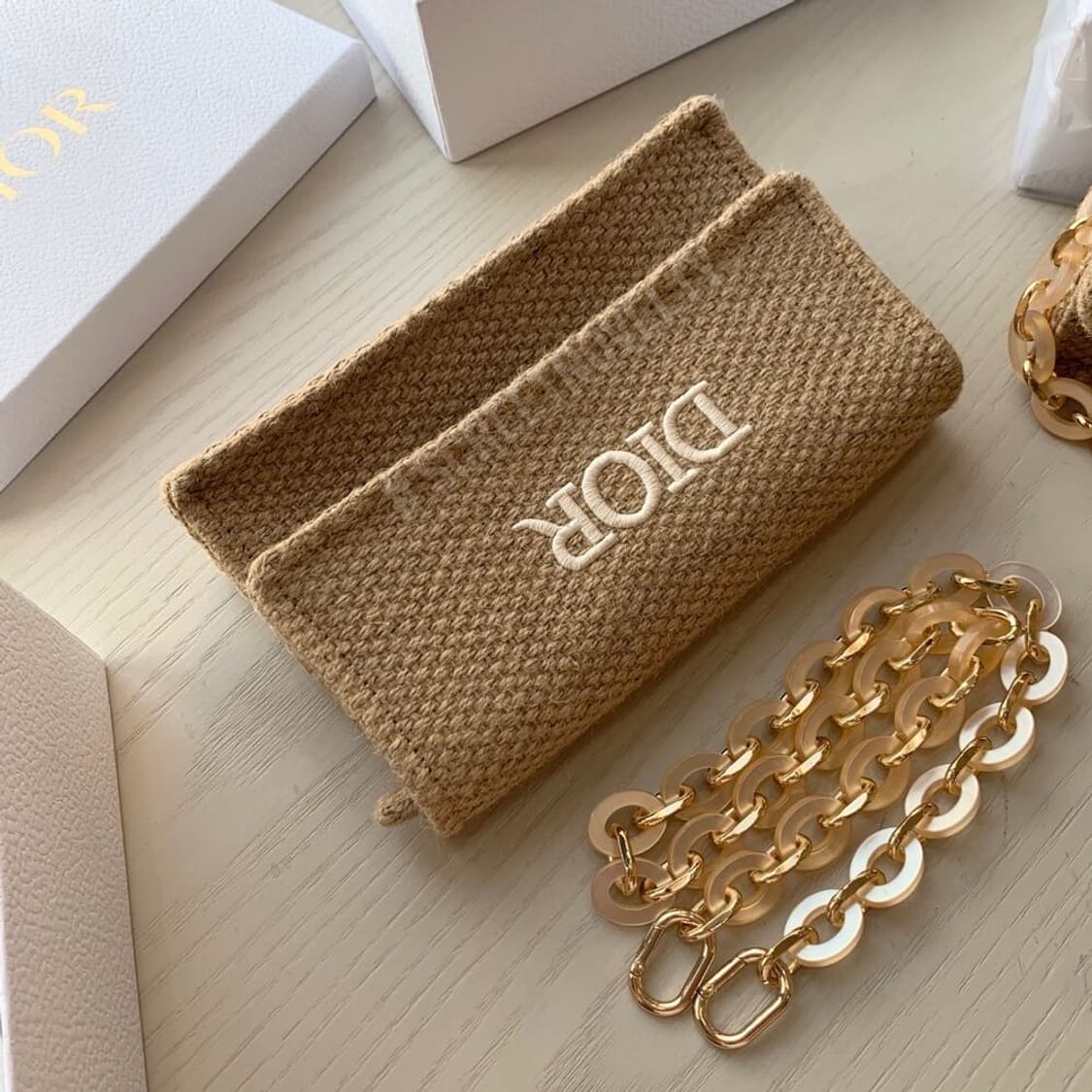 깜짝세일(새상품)정품 디올 뷰티 라탄백 숄더백 VIP 상품이미지5