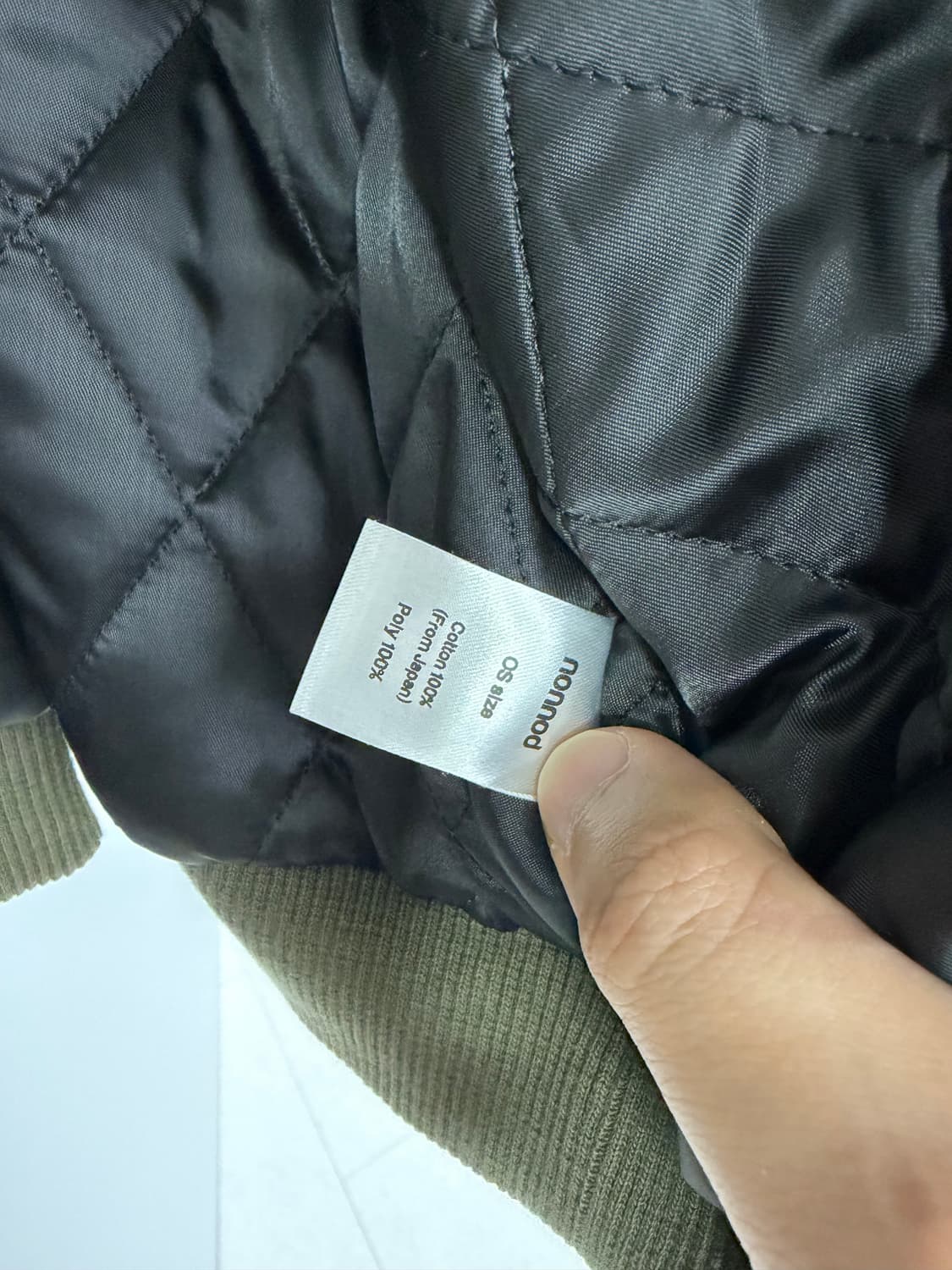 논노드  서퍼다이봄버 카키 상품이미지4