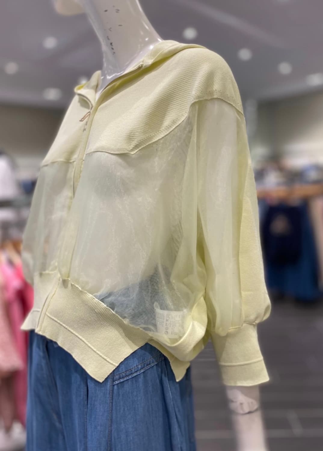 오즈세컨 텍스처 블록 돌먼 점퍼 90사이즈 상품이미지3