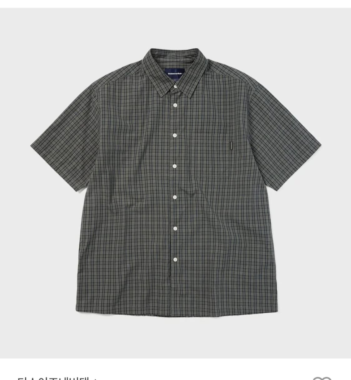 디스이즈네버댓 반팔 체크셔츠 XL 상품이미지1