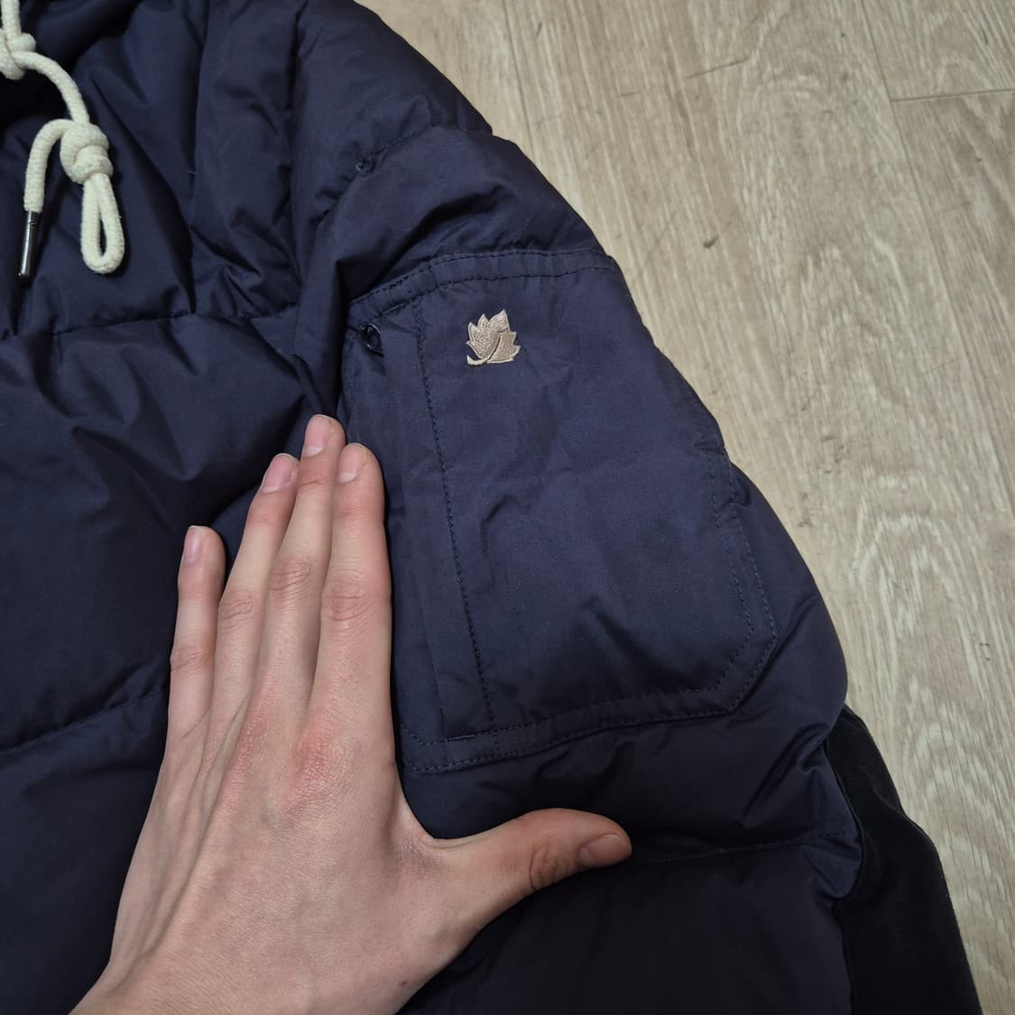 라푸마 LHT 미디엄 구스다운 후드 롱패딩 점퍼 L(100) 상품이미지5