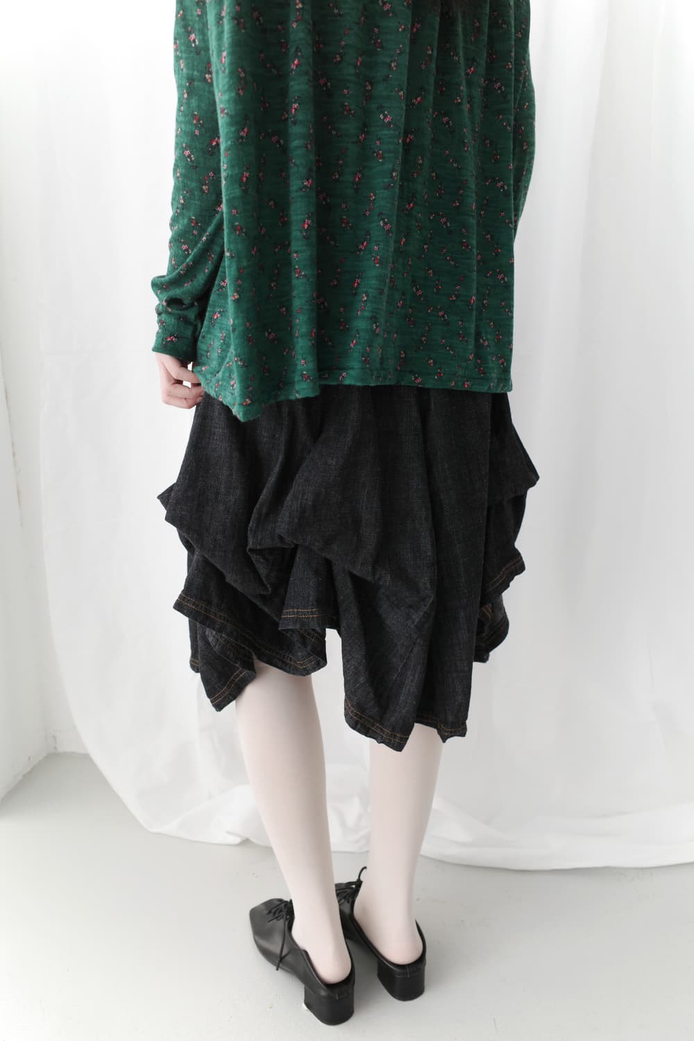 draping tuck skirt  상품이미지4