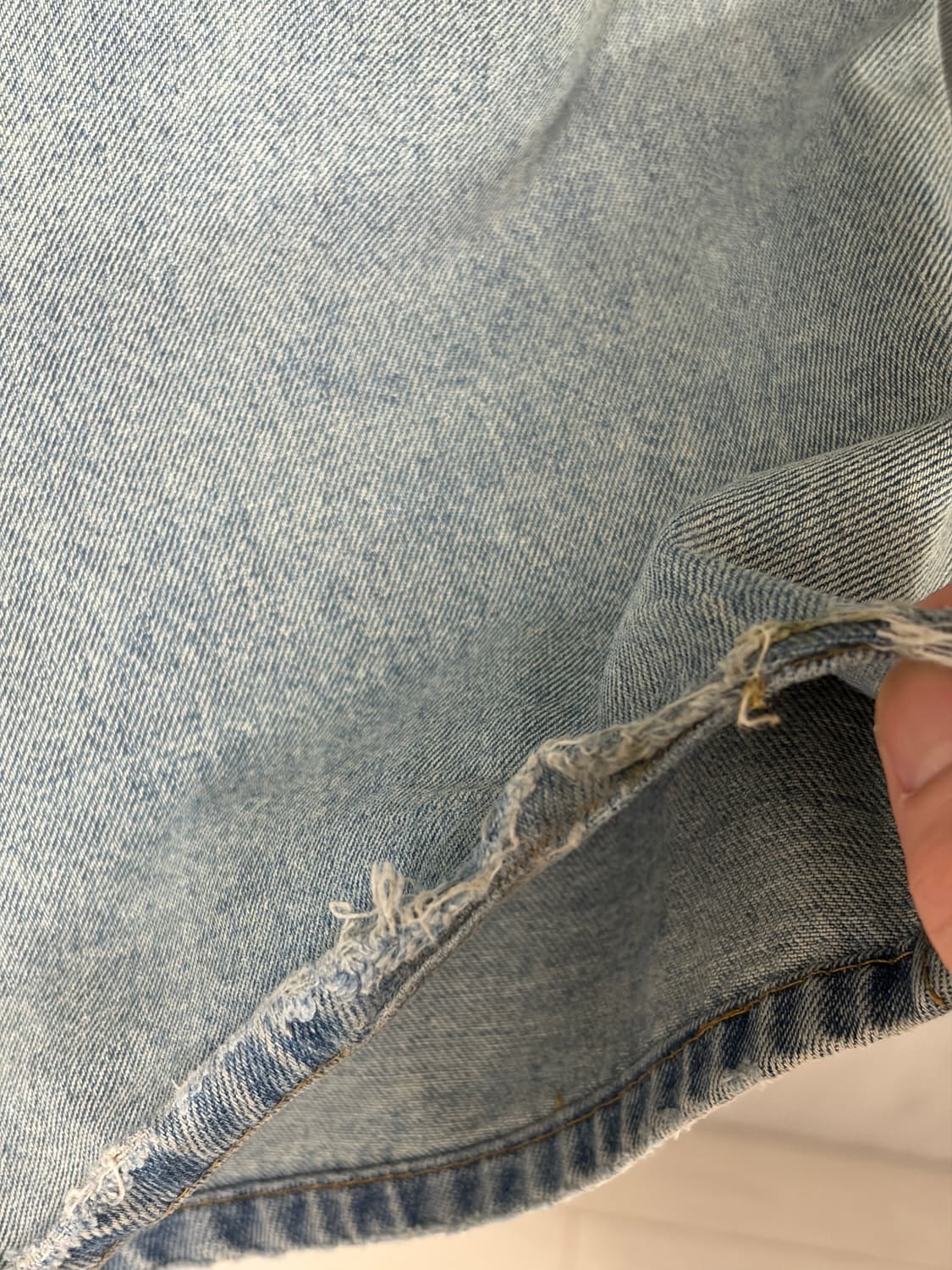 [48] 노이어 디스트로이드 플레어 데님 라이트블루 상품이미지5