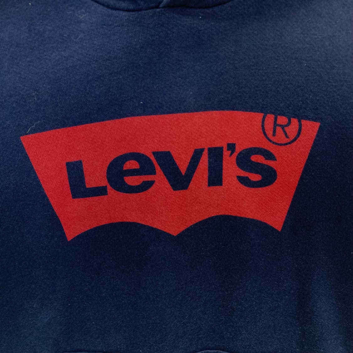 리바이스 박스로고 네이비 후드티 상품이미지4