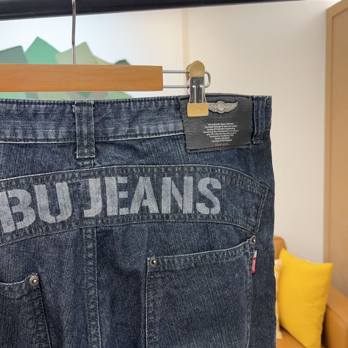 푸부 올드스쿨 사이드로고 데님팬츠 반바지 92 C04664  상품이미지3