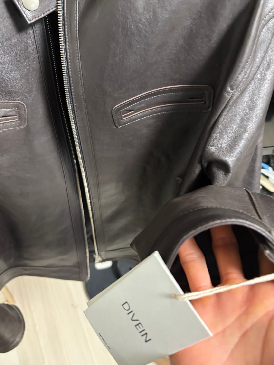 다이브인 레더자켓 브라운 2사이즈 상품이미지2