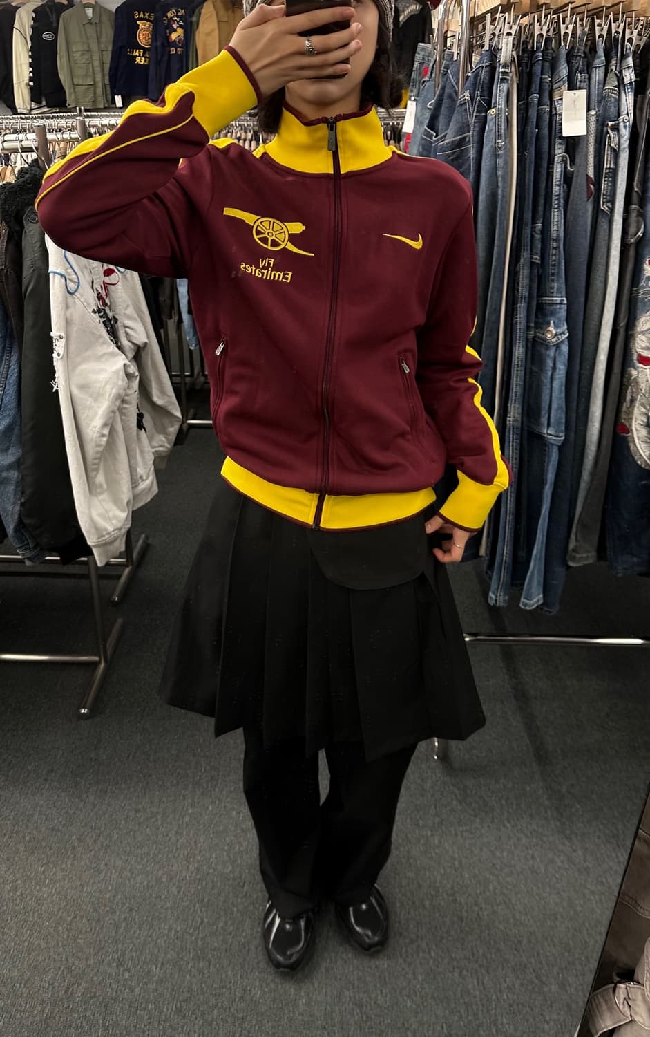 S)나이키 아스날 플라이 에미레이트 트랙탑 저지 상품이미지1