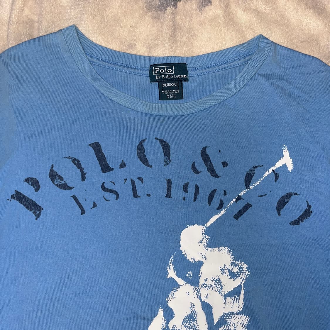 Polo Big Logo Blue T-shirt 상품이미지2