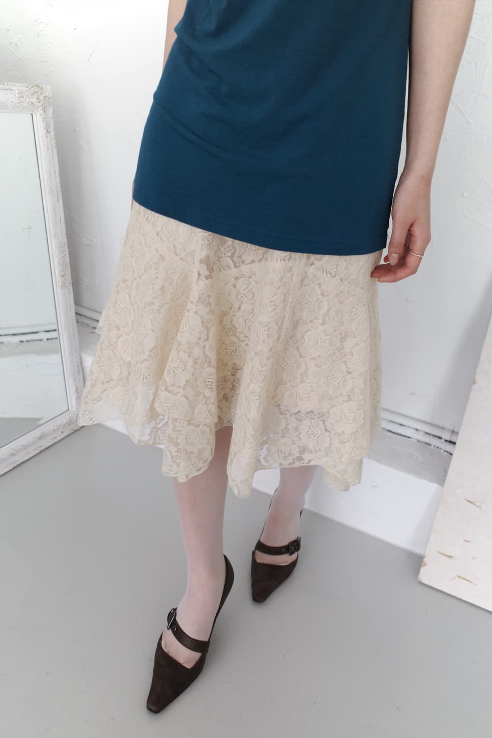 lace flared skirt 상품이미지5