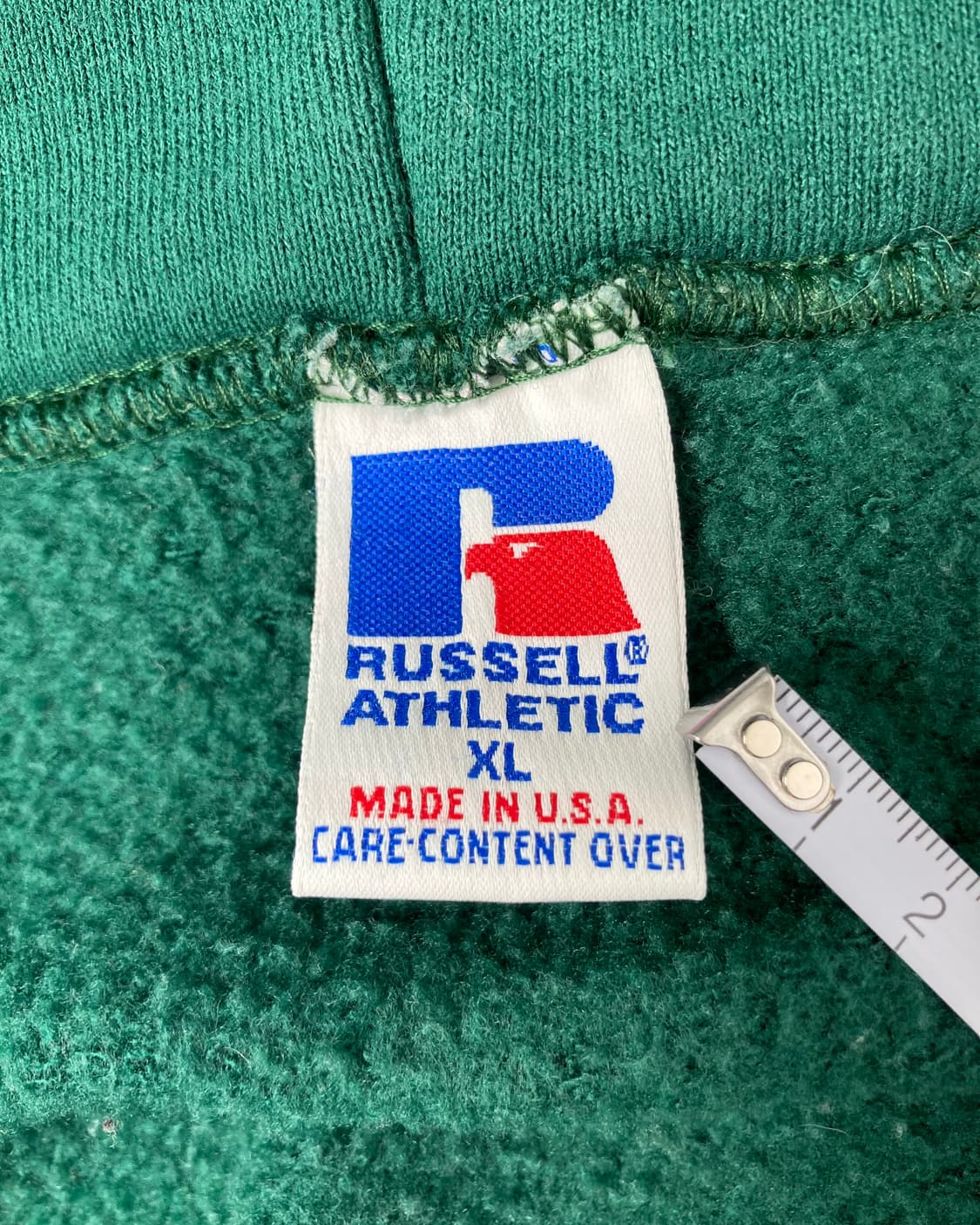 90s Russell Zip Up Hoodie (green) 상품이미지3
