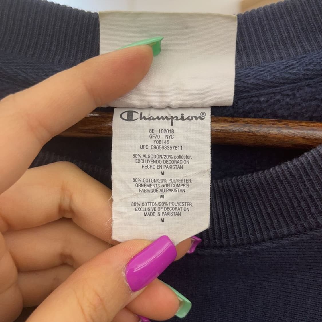 챔피언 리버스위브 베이직 모던 맨투맨 스웻셔츠 M C06897 상품이미지6