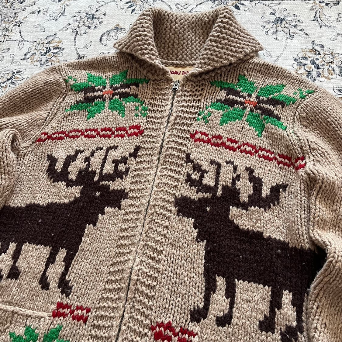 후아유 노르딕 코위찬 니트집업 상품이미지2