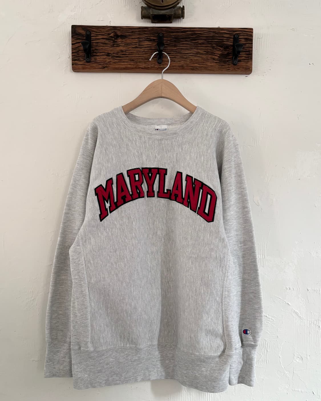 Champion 챔피온 리버스위브 MARYLAND 멜란지그레이 스웻셔츠  상품이미지1