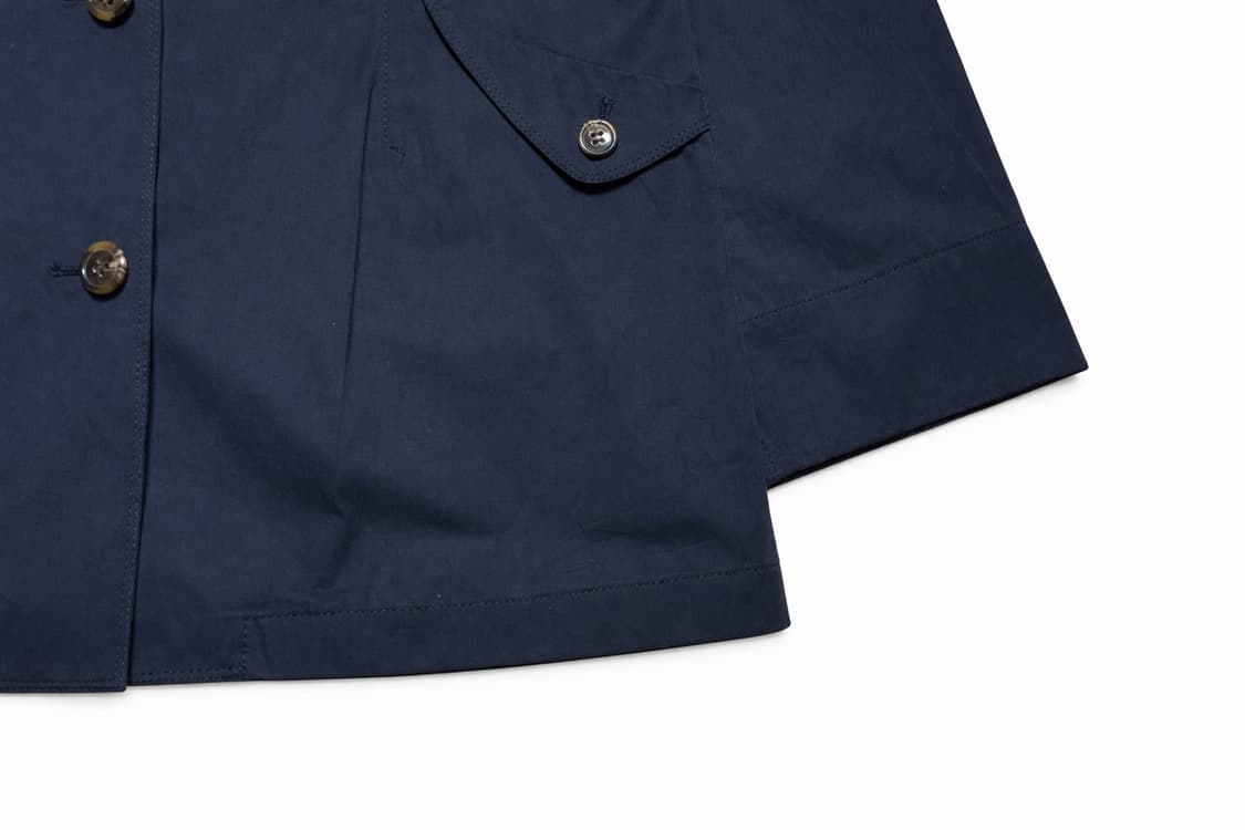 JPN 00s 일본빈티지 모리걸 아메카지 골든베어 네이비 하프코트 자켓 상품이미지5