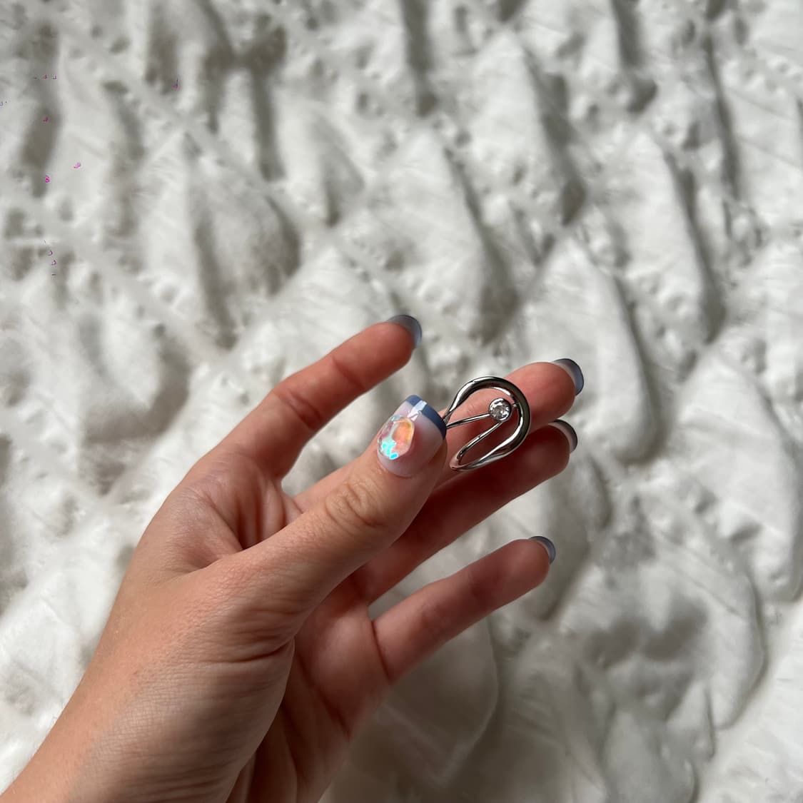 ✨ 실버 크리스탈 포인트 반지 상품이미지5