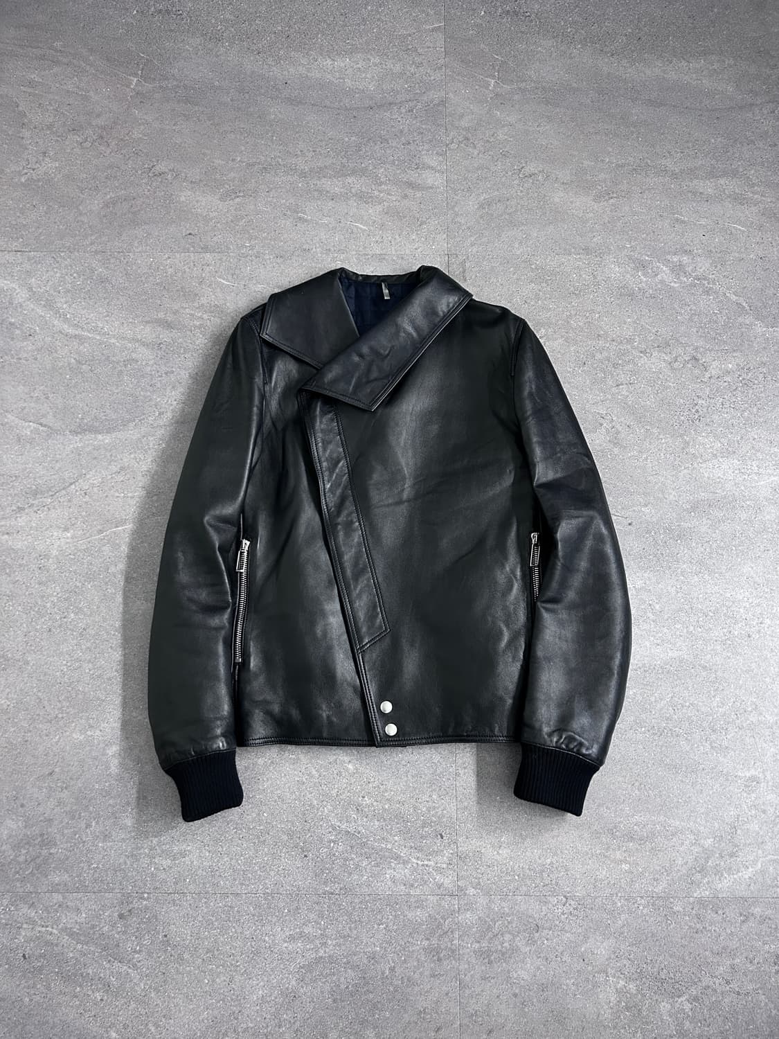 디올 옴므 09fw 비대칭 램스킨 자켓 상품이미지4