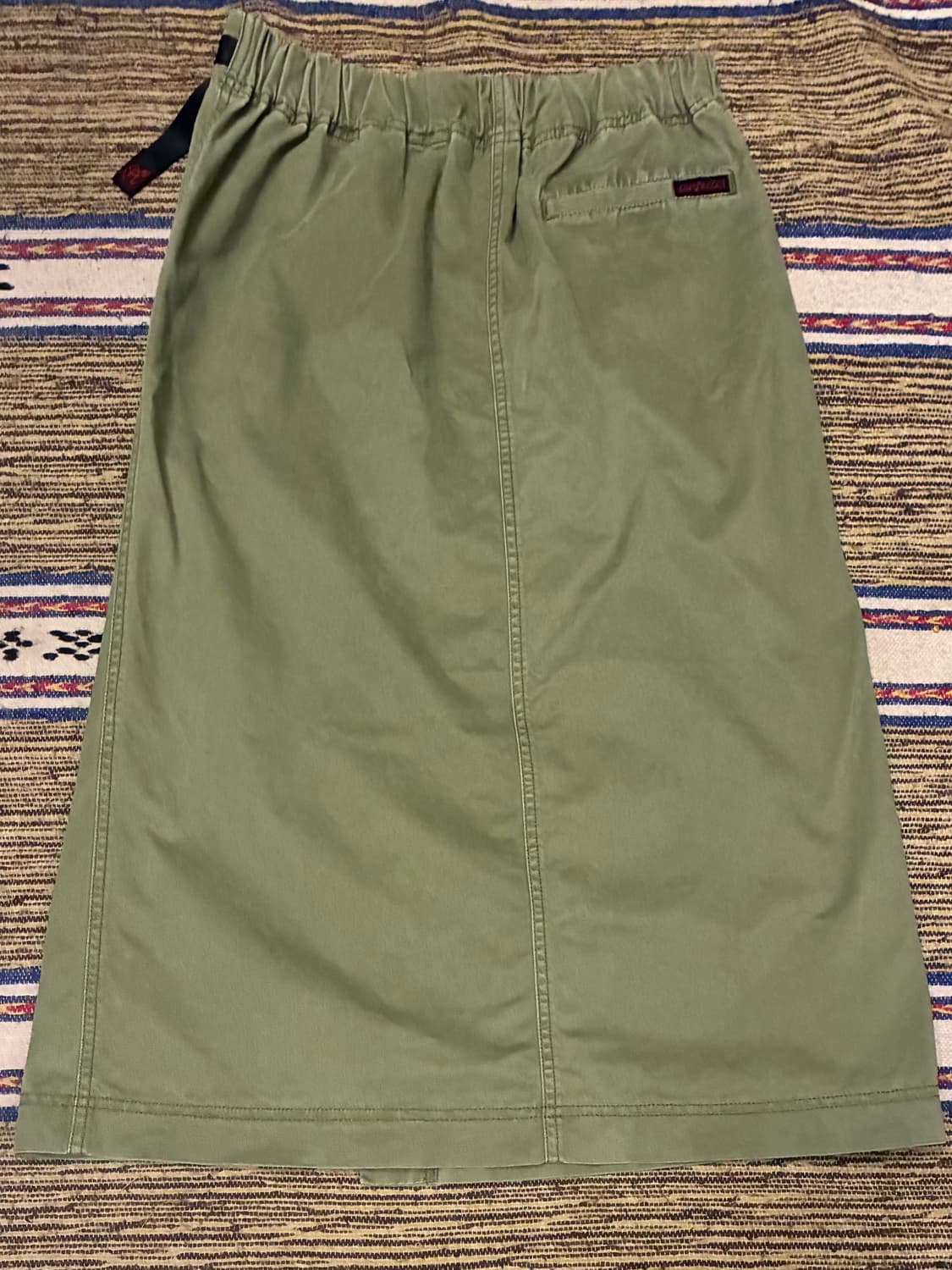 (F/M)그라미치 코튼 베이커 롱 스커트 치마 올리브카키 상품이미지6