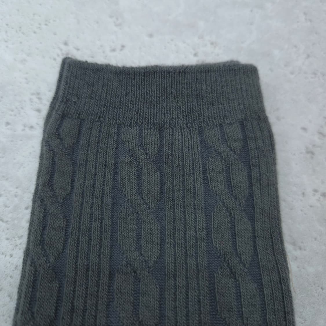 울혼방 케이블 니트 하이삭스 차콜그레이  상품이미지3