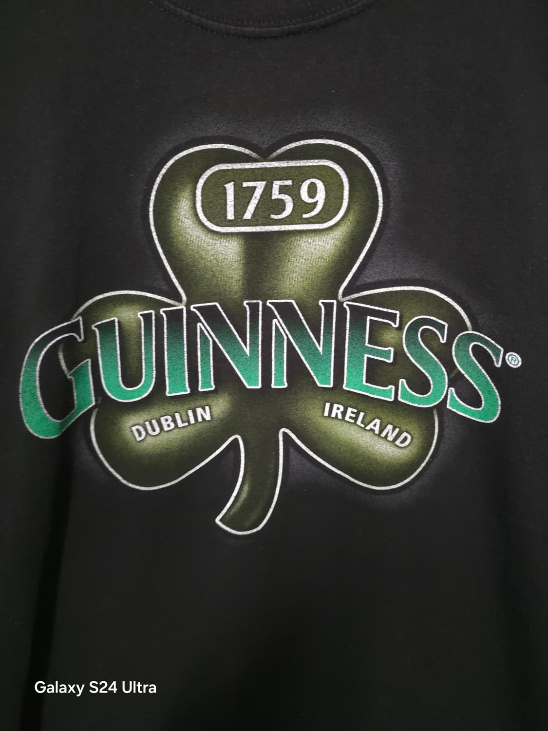 Guinness 블랙 프린팅 반팔티 L
 상품이미지4