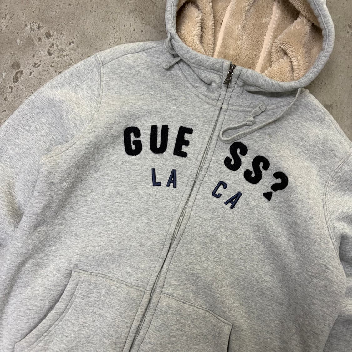 게스 양털 후드집업[1974] 상품이미지4