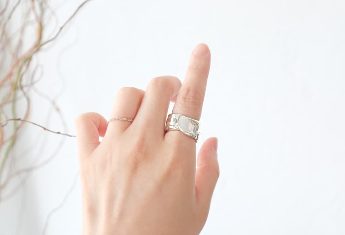 1950s 빈티지스푼으로 제작된 빈티지반지 스푼링 101680 상품이미지8