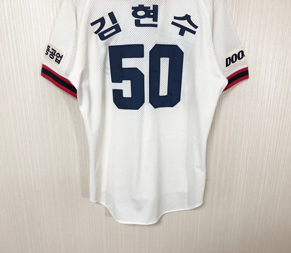 KBO 위팬 두산베어스 올드 홈유니폼/져지 100 #50 김현수 상품이미지9