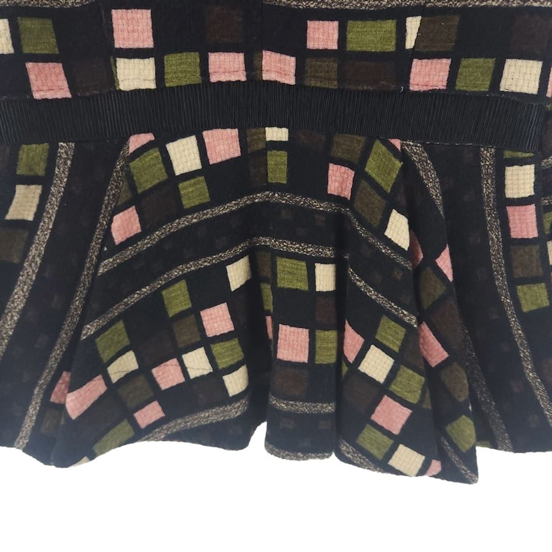 [여40]겐조 블랙 프릴 체크 자켓[Y61-239] 상품이미지6