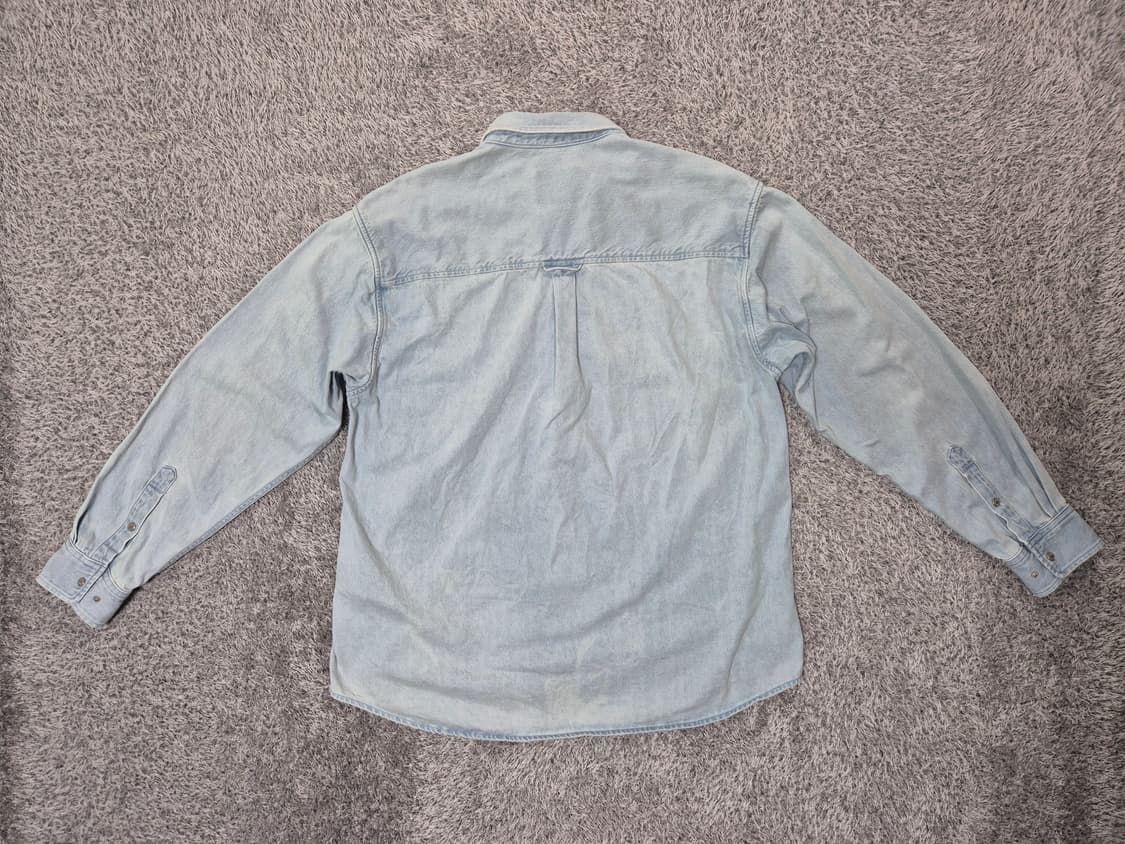 커버낫 남성 C로고 워싱 데님셔츠 M 상품이미지6