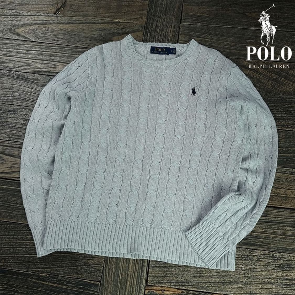 [폴로 랄프로렌] 포니 로고 자수 케이블 니트 M19082 상품이미지1