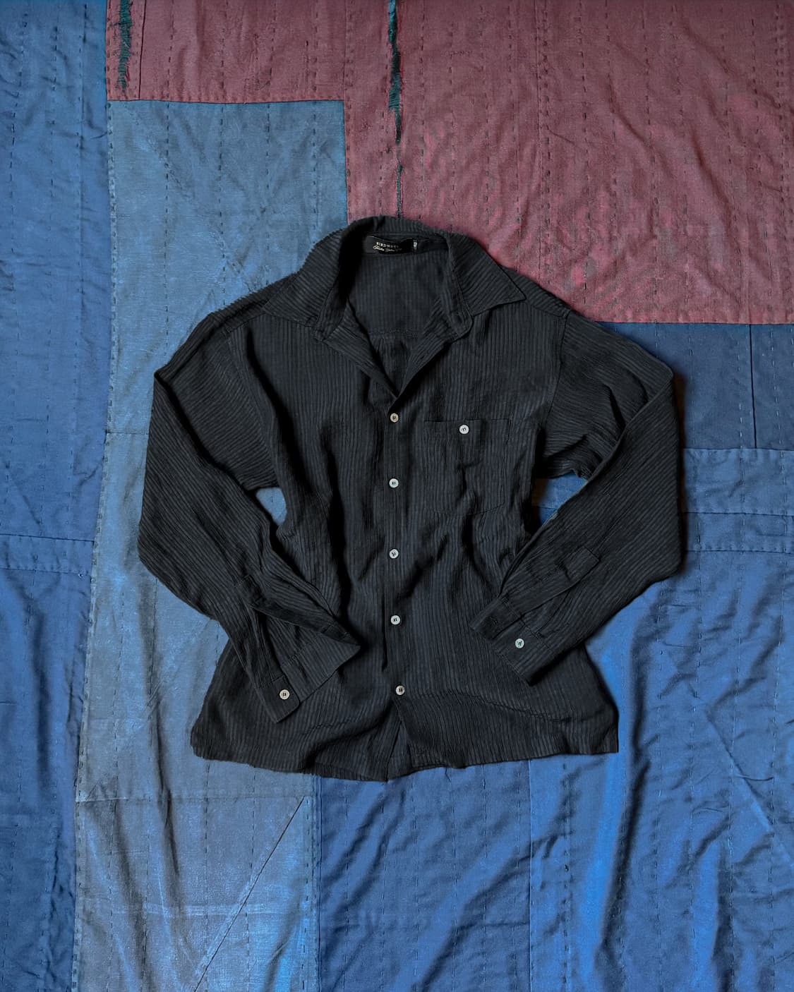 버드노트 파라다이스 로드 레이온 셔츠 블랙 44 상품이미지1