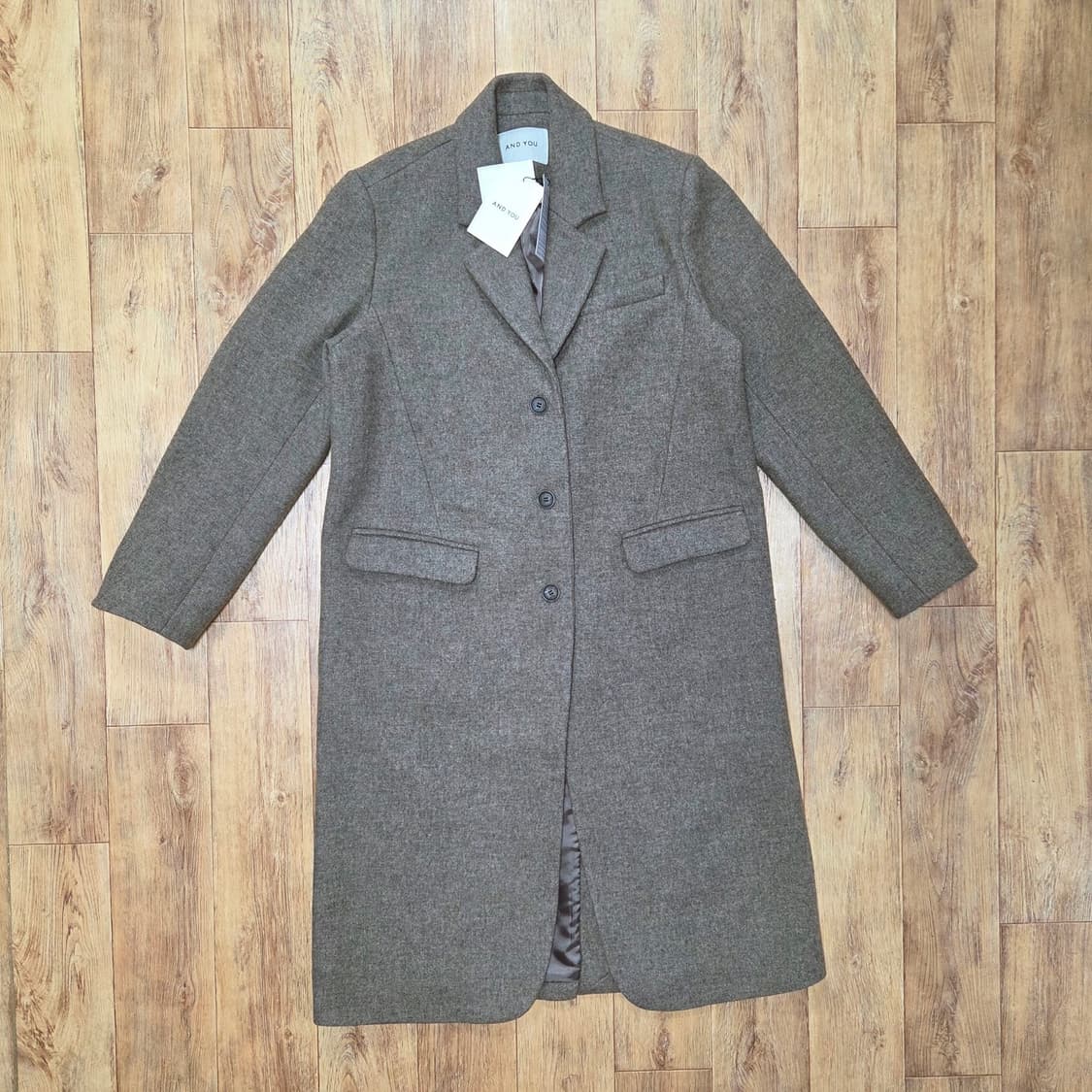 앤유(and you) 베를린 울 싱글코트 프리사이즈 새상품 상품이미지4