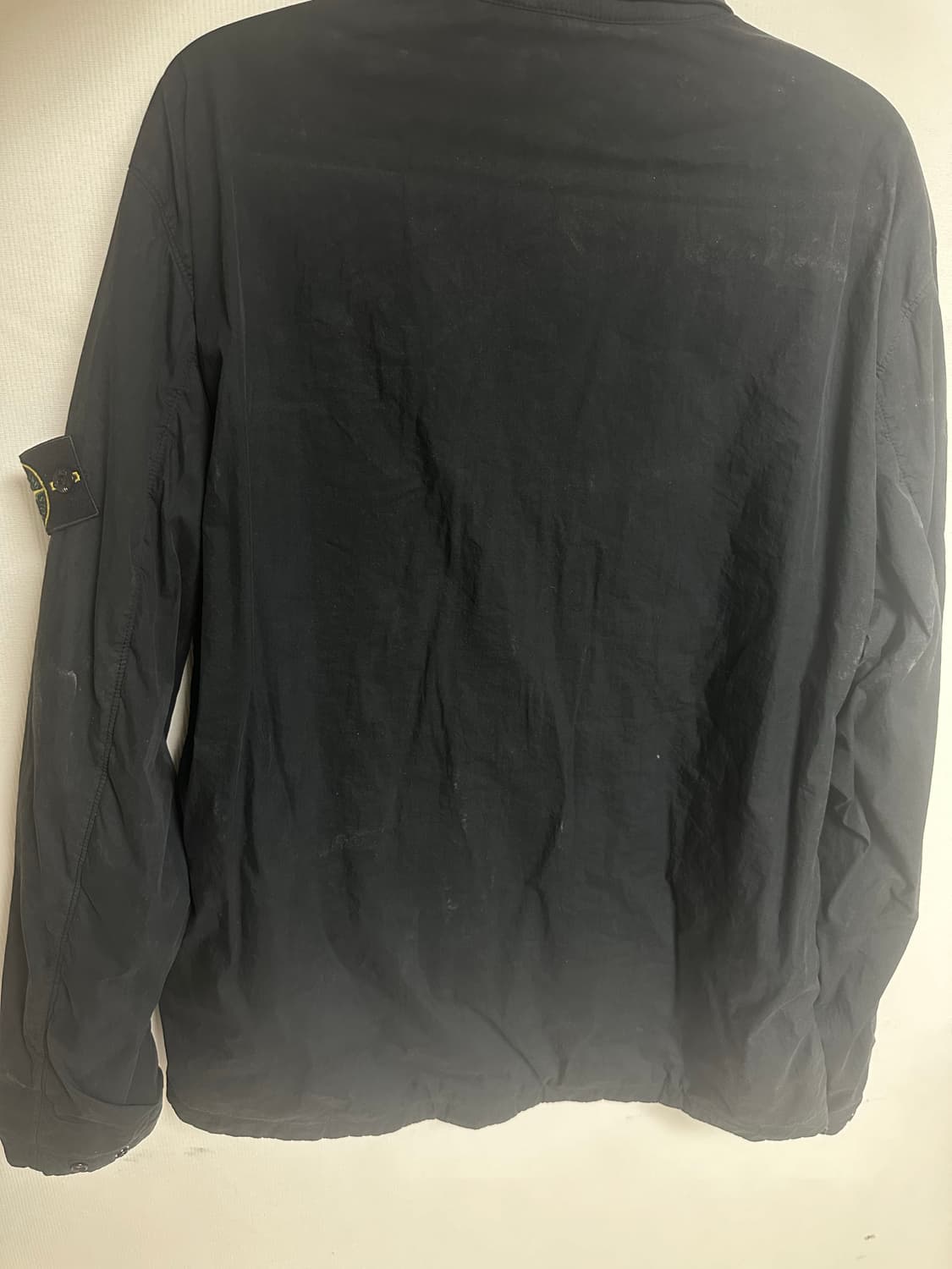 스톤아일랜드 와펜 오버셔츠 자켓 20fw 블랙 xl 집업 상품이미지2