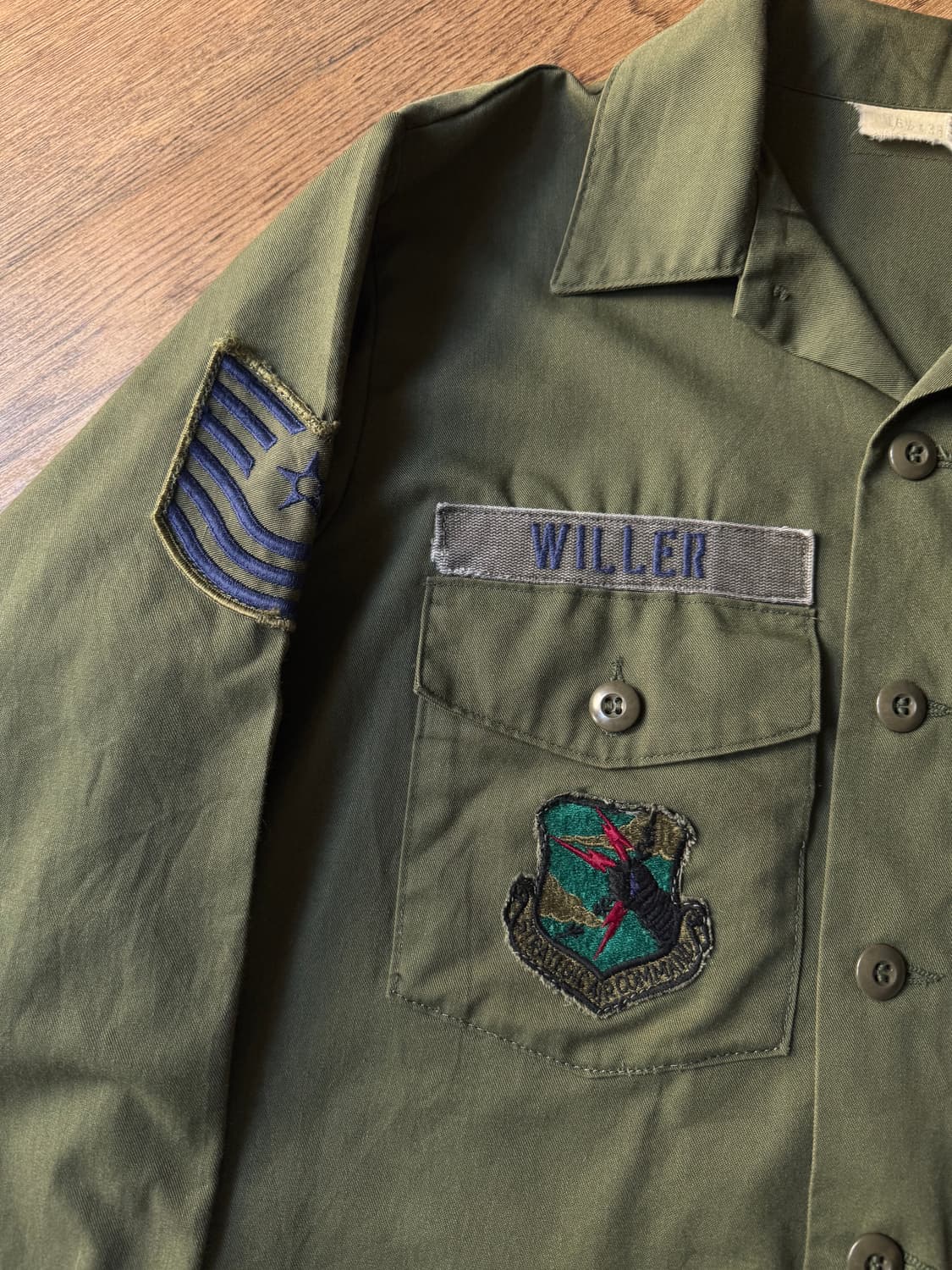 [L]70s 오리지널 U.S AIR FORCE OG-507 밀리터리 셔츠 상품이미지3