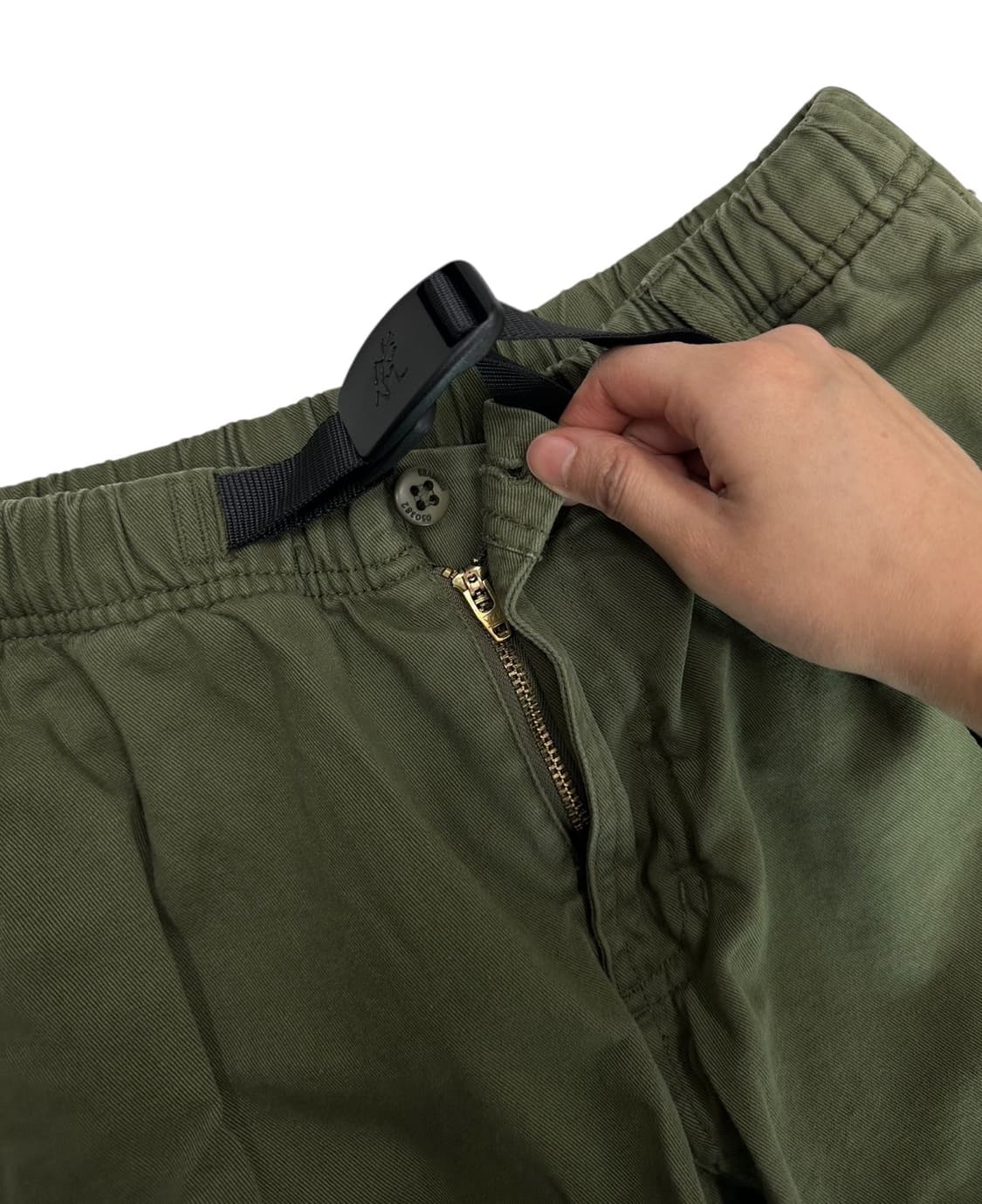 그라미치 허리밴딩 면바지 카키올리브 (S/28~30인치) 상품이미지3