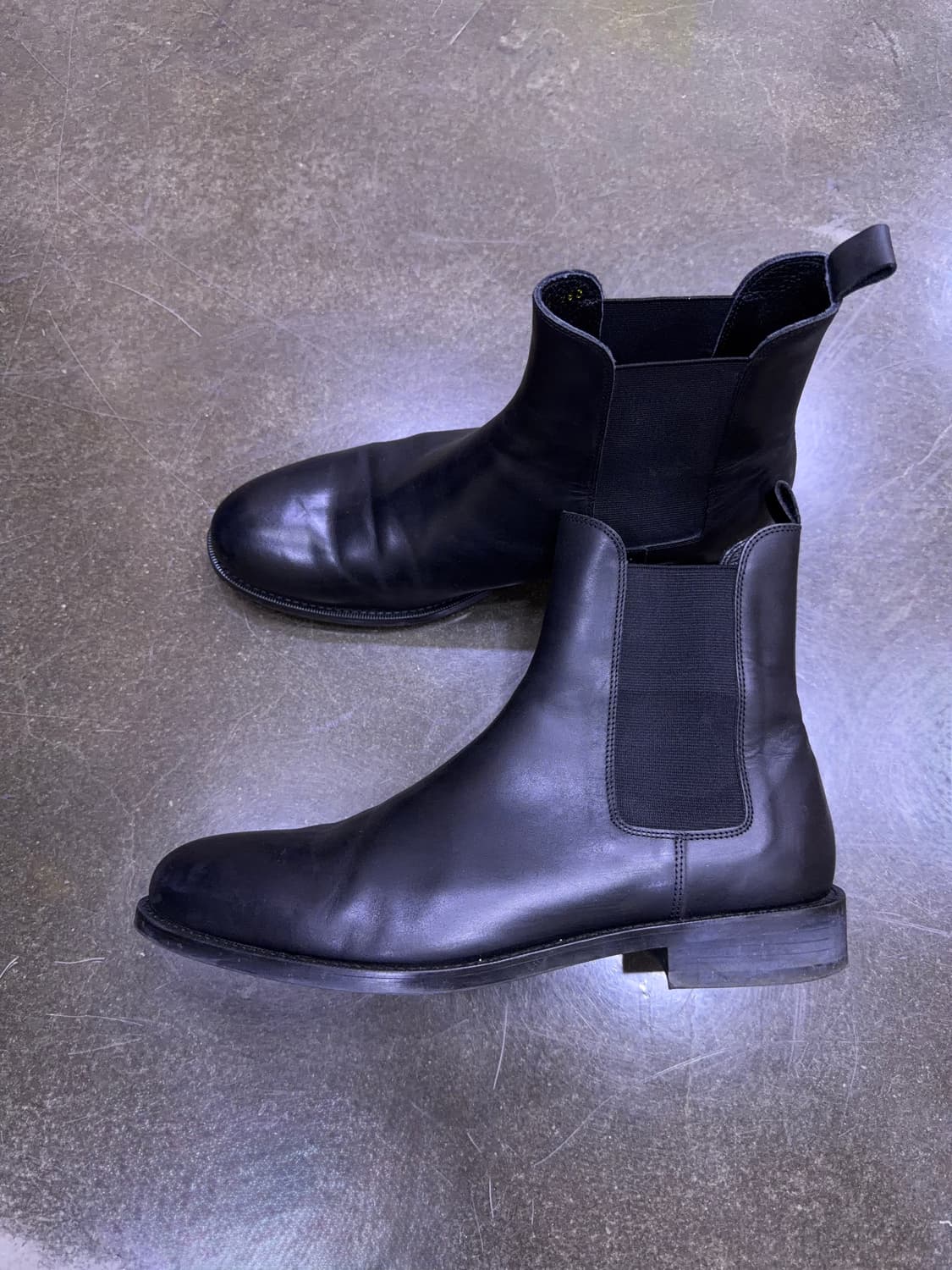 무신사스탠다드 플레인 첼시부츠 블랙 280 상품이미지5