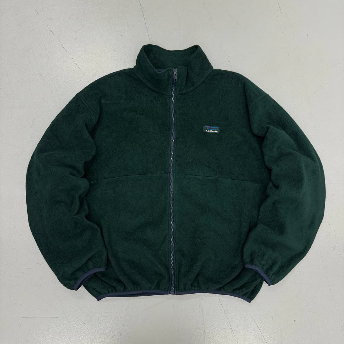 엘엘빈 90s 제팬 플리스 집업 자켓 그린 상품이미지2