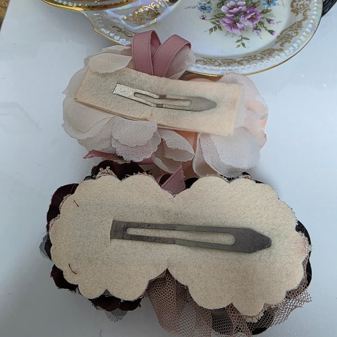 엑시즈팜 고전일본빈티지) 히메갸루고딕로리타 로즈코사지머리핀 2점 세트 상품이미지5