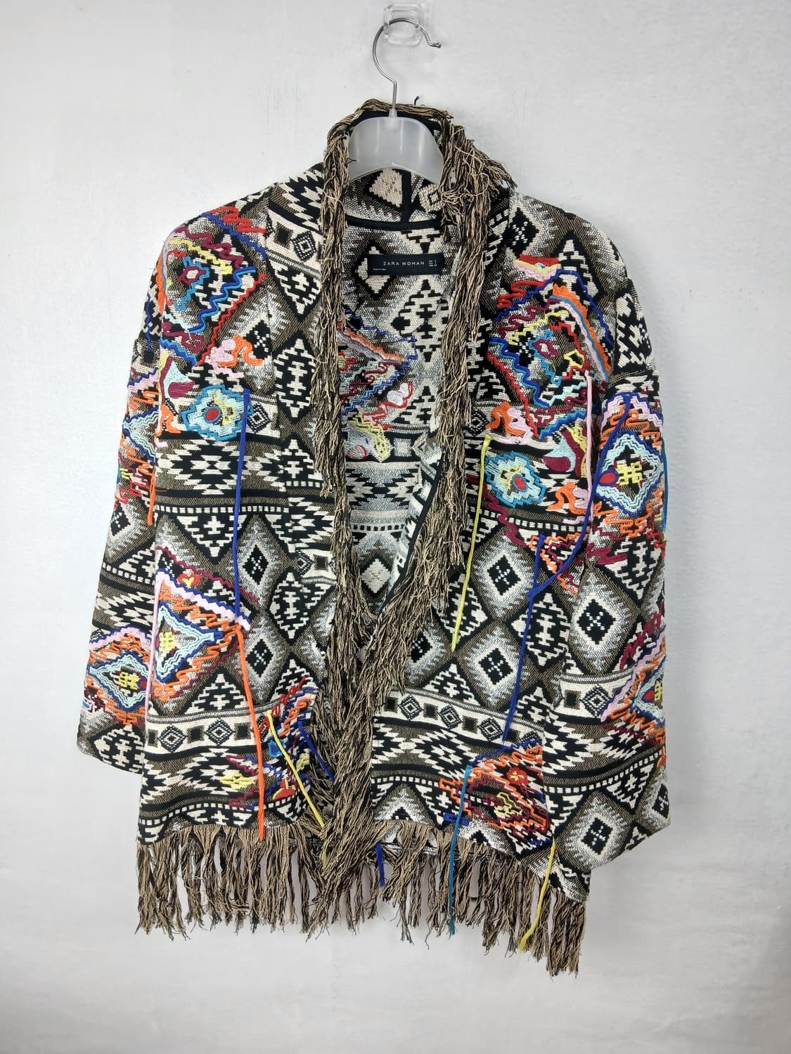 ZARA Woman 패턴 가디건 S 새제품 상품이미지1