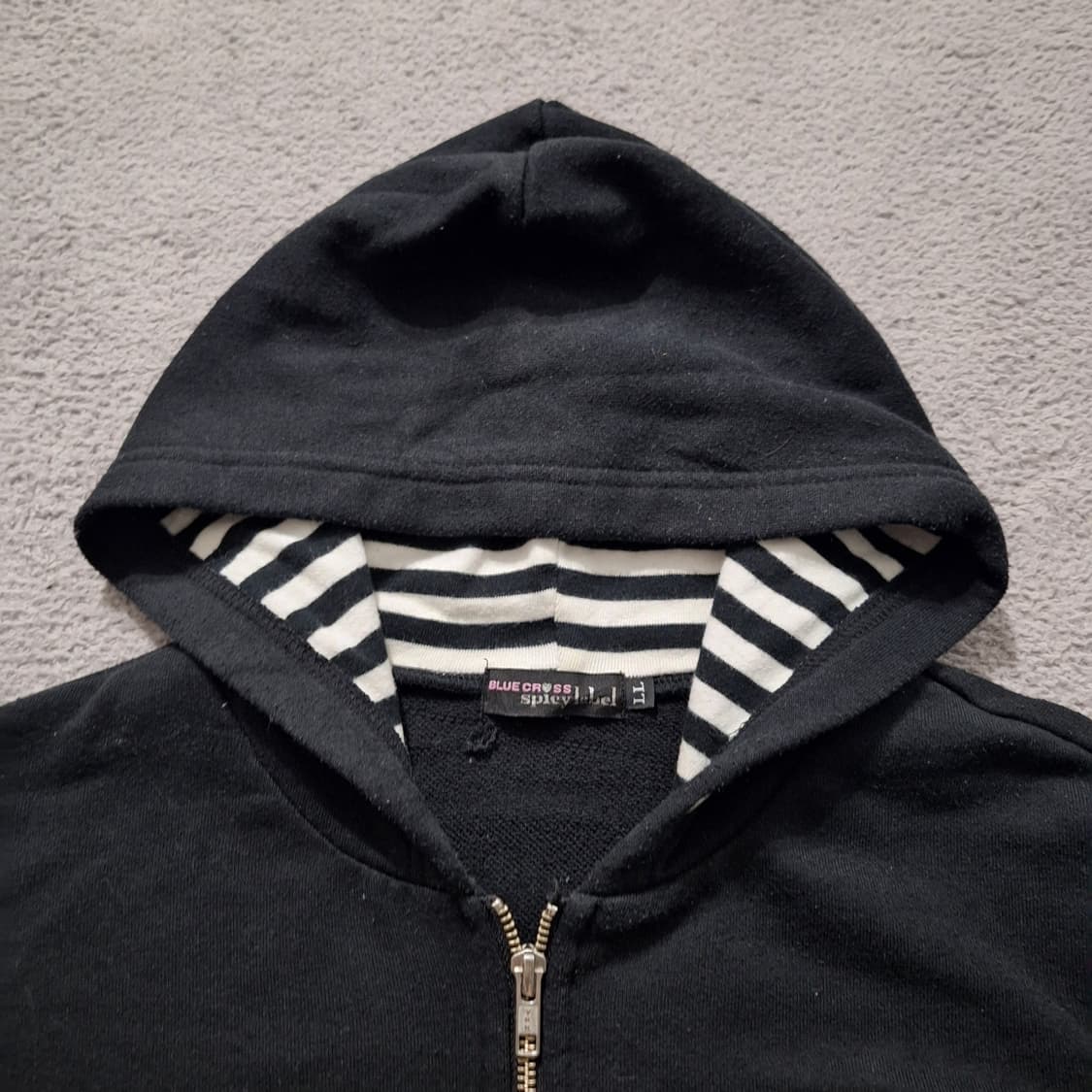 Stripe detail y2k hoodie 상품이미지2