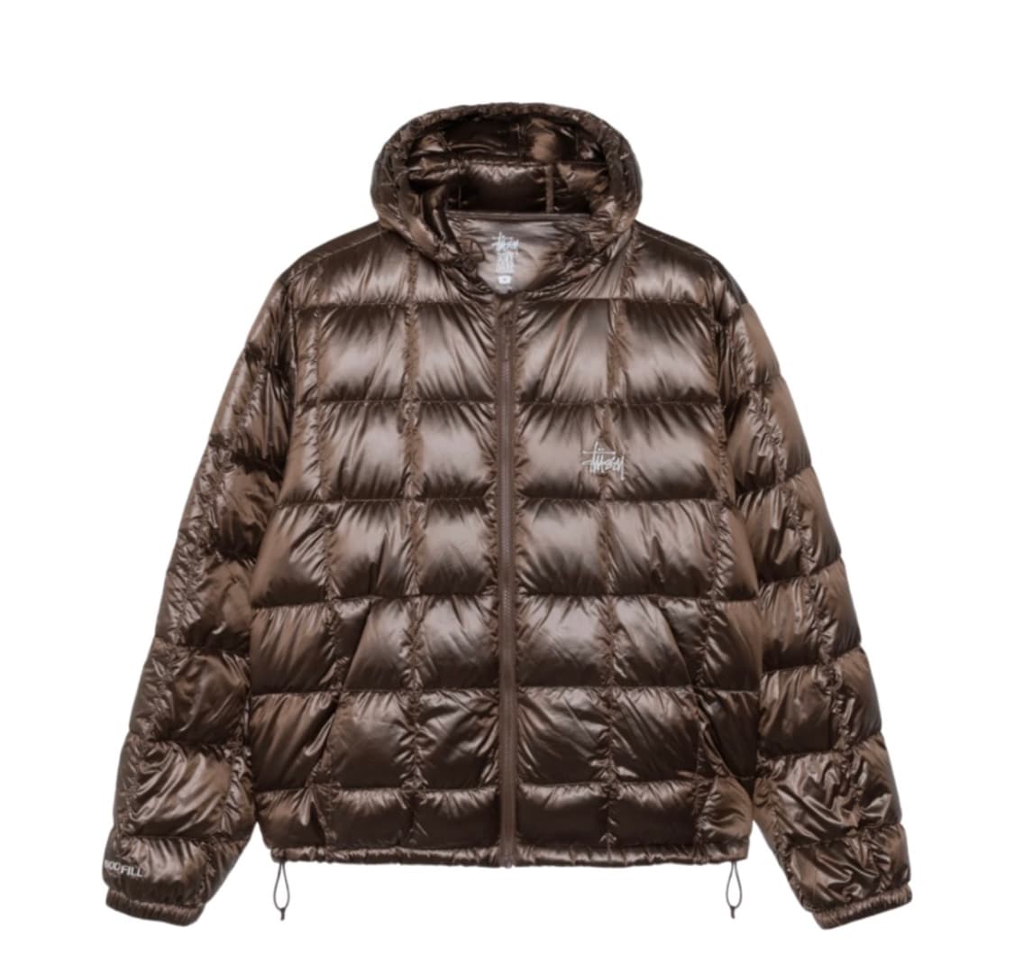 스투시 미드웨이트 후드 퍼퍼 브라운 상품이미지1