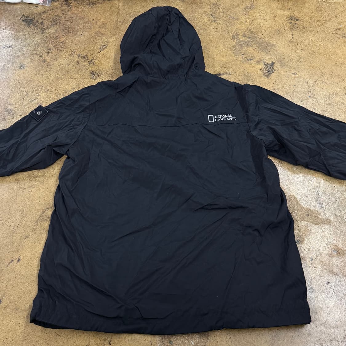 [정품/XL] 내셔널지오그래픽 블랙 후드 바람막이 b14 상품이미지4