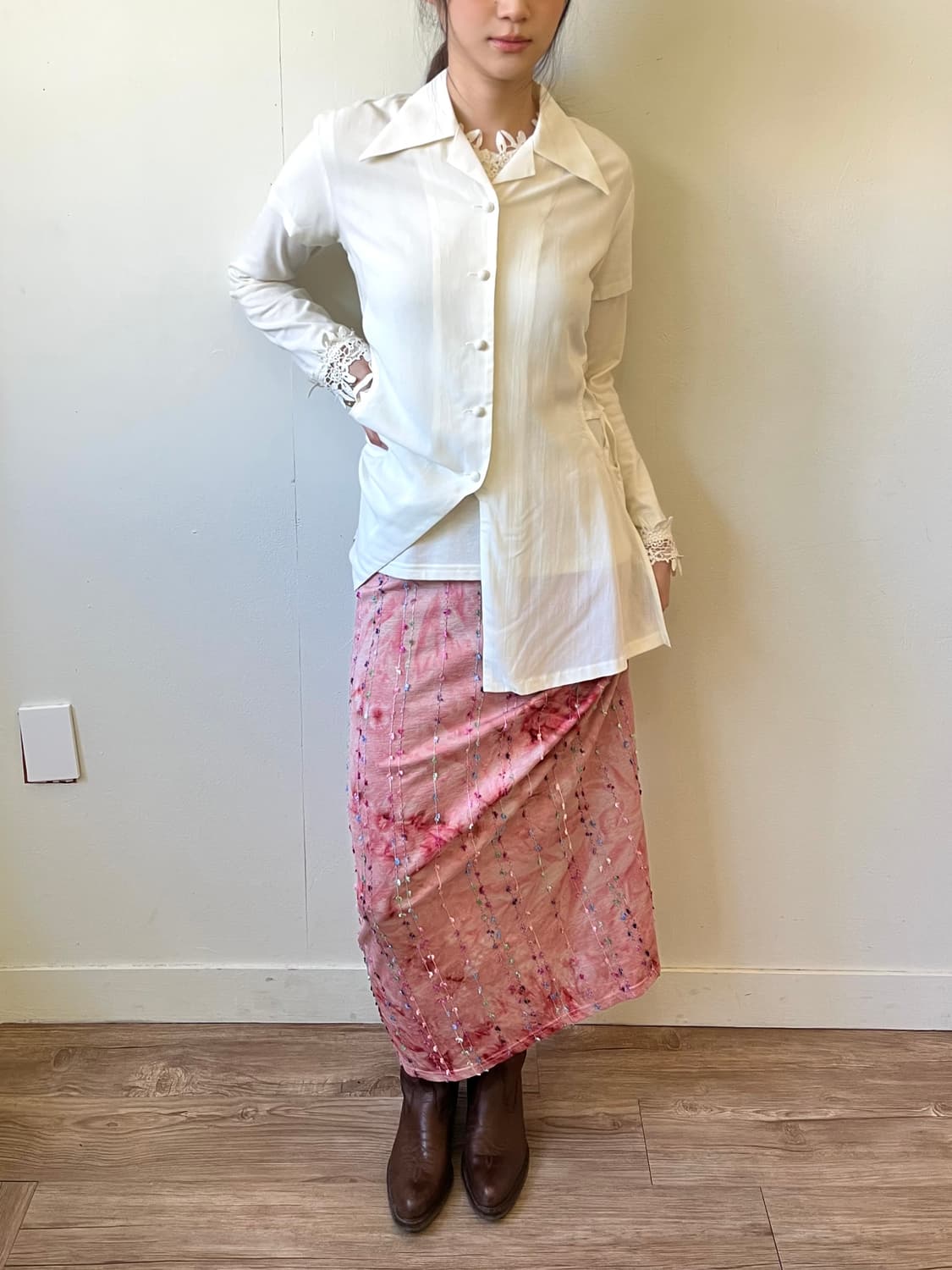 GRAY MAGic 파스텔 레이스 스커트 상품이미지6